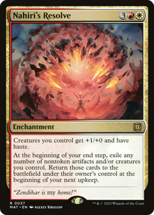 {R} Nahiri's Resolve [March of the Machine: The Aftermath][MAT 037]