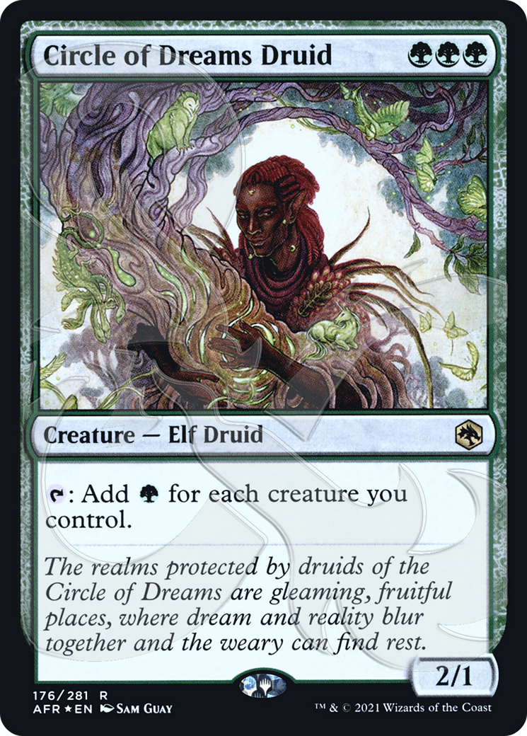 {R} Circle of Dreams Druid (Ampersand Promo) [Dungeons & Dragons: Adventures in the Forgotten Realms Promos][AMP AFR 176]