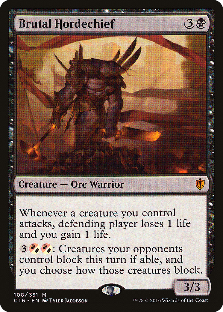 {R} Brutal Hordechief [Commander 2016][C16 108]