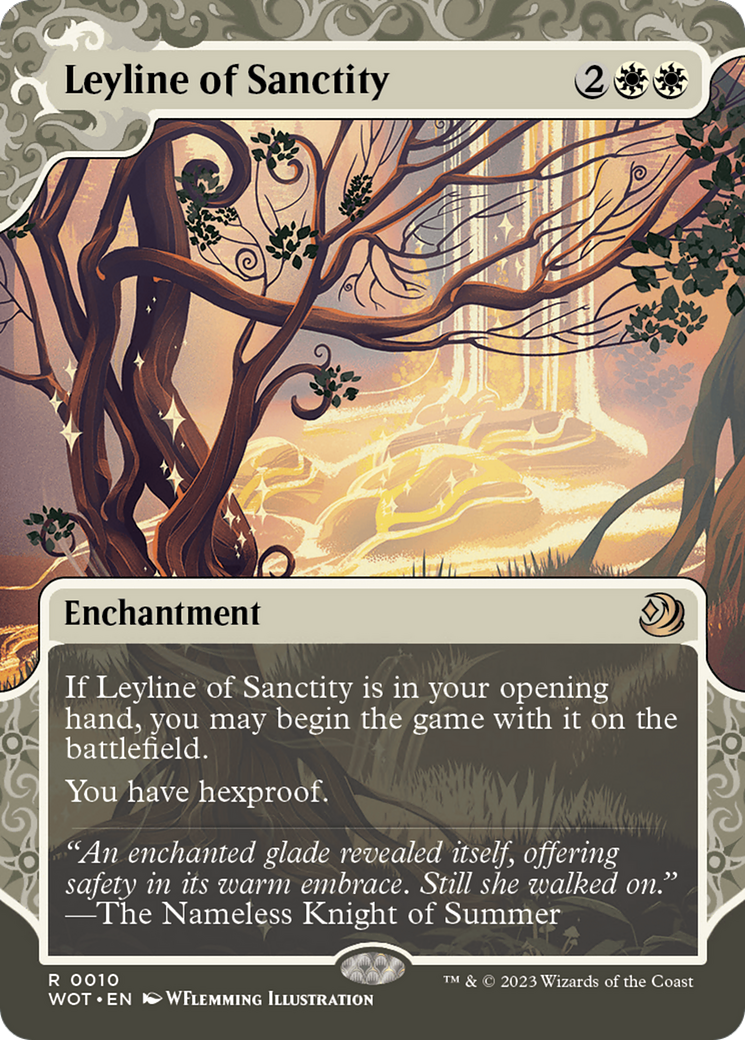 {R} Leyline of Sanctity [Wilds of Eldraine: Enchanting Tales][WOT 010]