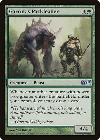 {C} Garruk's Packleader [Magic 2011][M11 177]