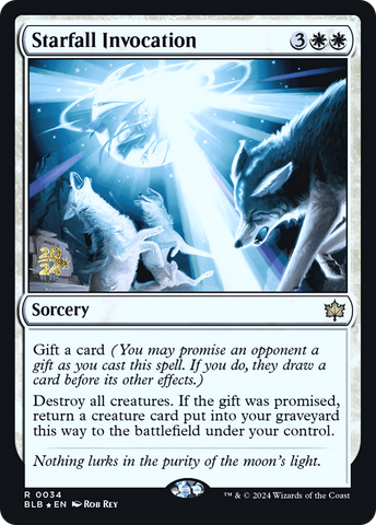 {@R} Starfall Invocation [Bloomburrow Prerelease Promos][PR BLB 034]