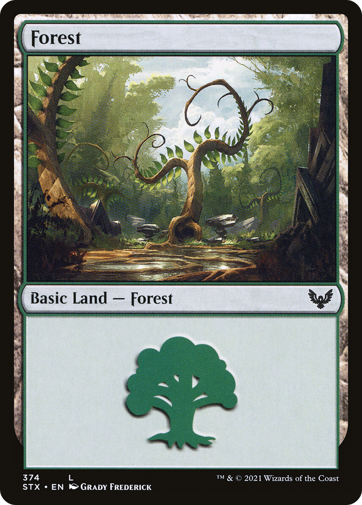 {B}[STX 374] Forest (374) [Strixhaven: School of Mages]