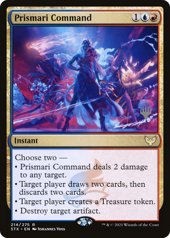 {R} Prismari Command (Promo Pack) [Strixhaven: School of Mages Promos][PP STX 214]