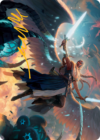 {A} Boon-Bringer Valkyrie Art Card (Gold-Stamped Signature) [March of the Machine Art Series][GS AMOM 002]