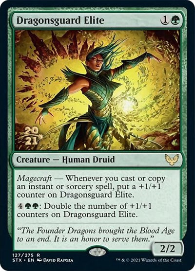 {R} Dragonsguard Elite [Strixhaven: School of Mages Prerelease Promos][PR STX 127]