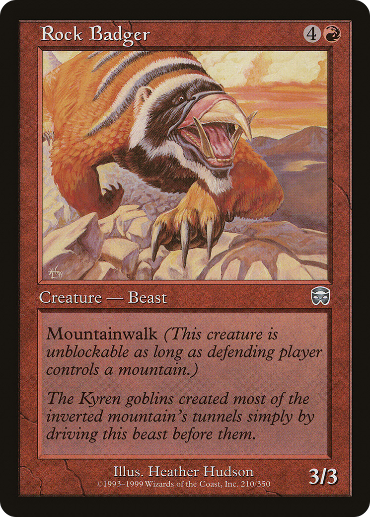 {C} Rock Badger [Mercadian Masques][MMQ 210] - Misty Mountain Games