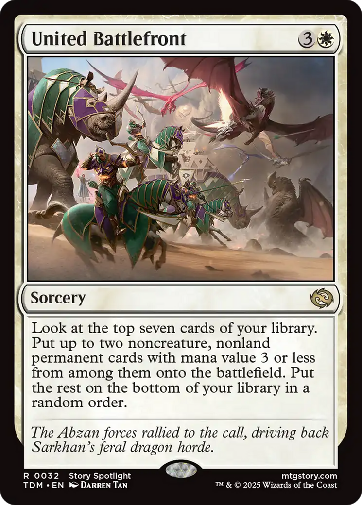 {@R} United Battlefront [Tarkir: Dragonstorm][TDM 032]