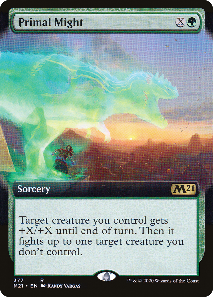 {R} Primal Might (Extended Art) [Core Set 2021][M21 377]