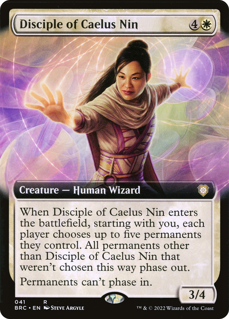 {R} Disciple of Caelus Nin (Extended Art) [The Brothers' War Commander][BRC 041]
