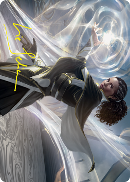 {A} Clever Lumimancer Art Card (Gold-Stamped Signature) [Strixhaven: School of Mages Art Series][GS ASTX 002]