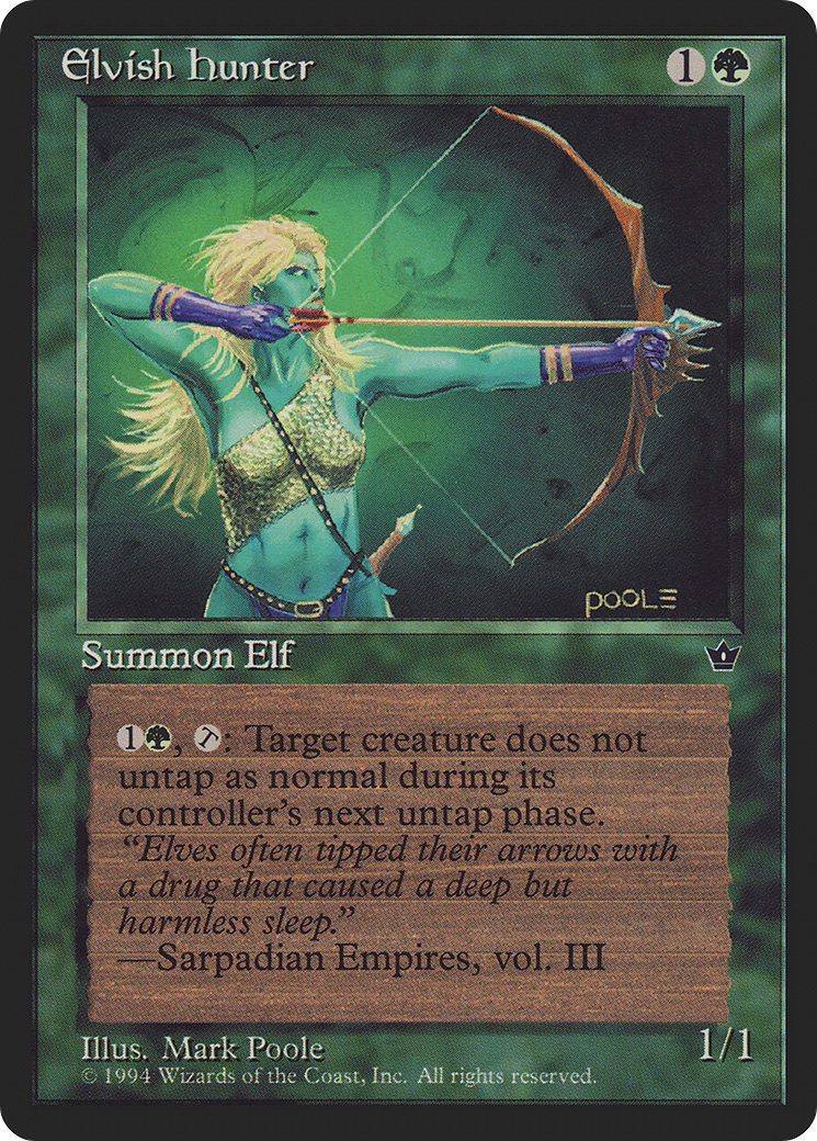 {C} Elvish Hunter (Mark Poole) [Fallen Empires][FEM 67A]