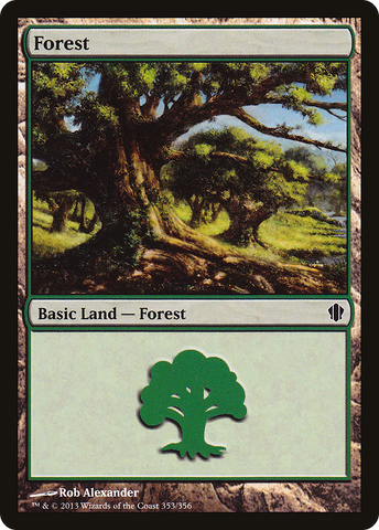 {B}[C13 353] Forest (353) [Commander 2013]