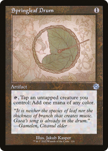 {C} Springleaf Drum (Retro Schematic) [The Brothers' War Retro Artifacts][BRR 118]