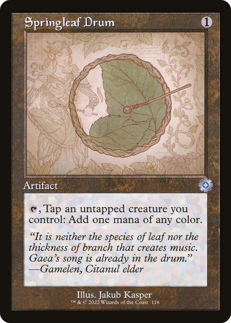 {C} Springleaf Drum (Retro Schematic) [The Brothers' War Retro Artifacts][BRR 118]