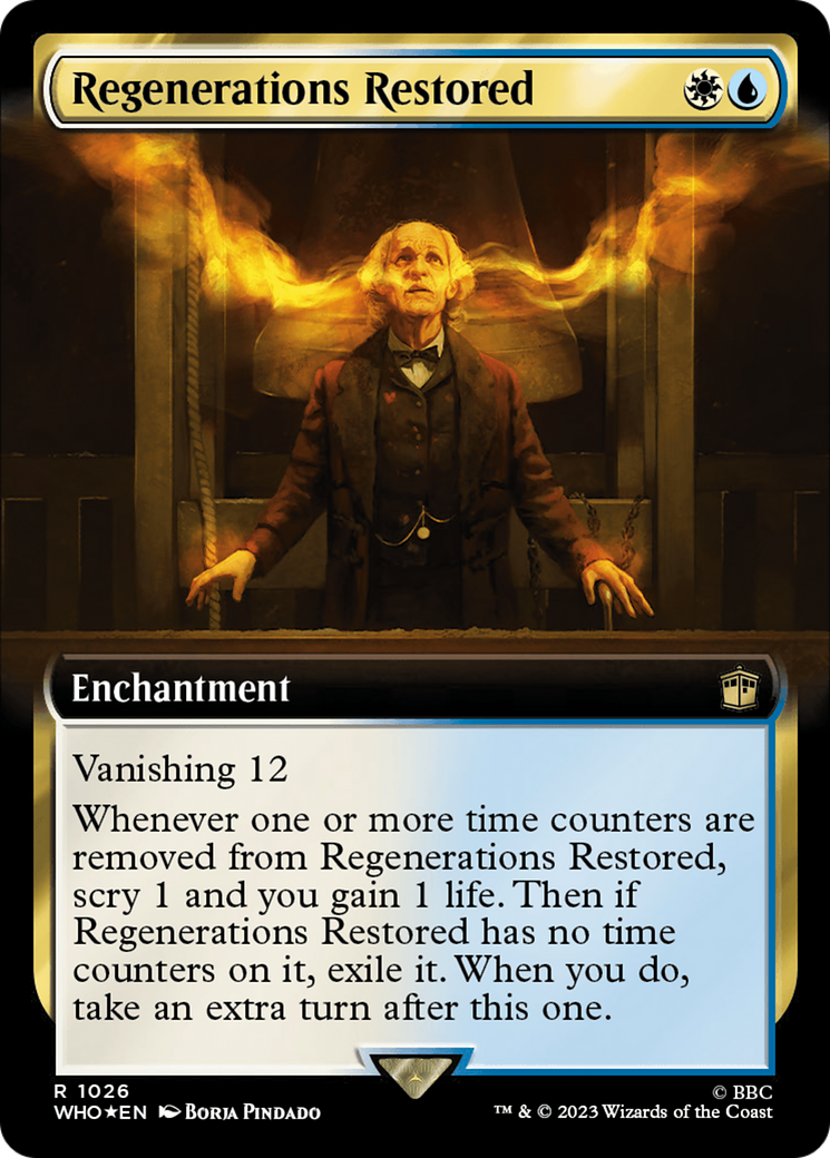 {R} Regenerations Restored (Extended Art) (Surge Foil) [Doctor Who][WHO 1026]