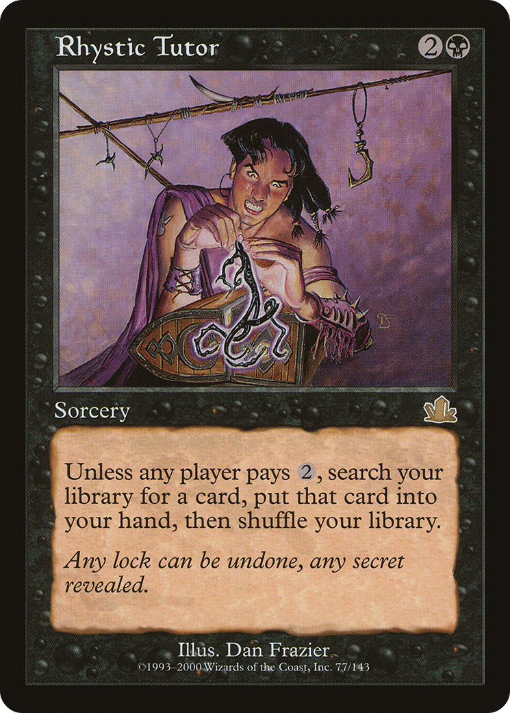 {R} Rhystic Tutor [Prophecy][PCY 077]