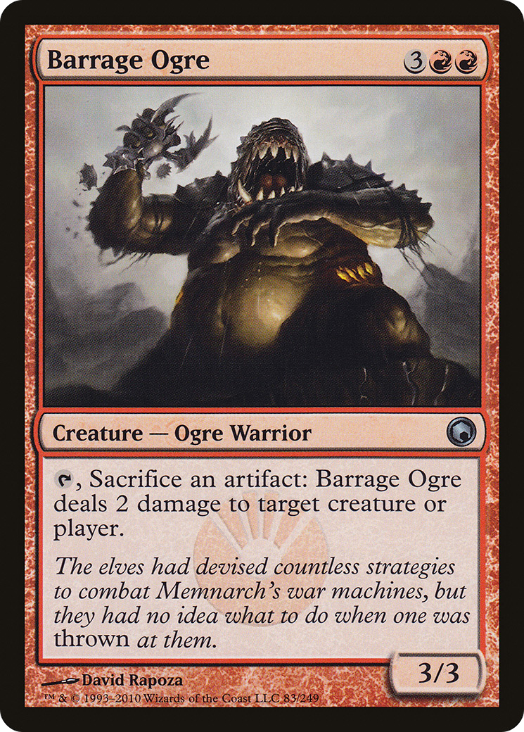{C} Barrage Ogre [Scars of Mirrodin][SOM 083]