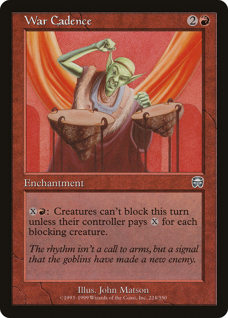 {C} War Cadence [Mercadian Masques][MMQ 224]