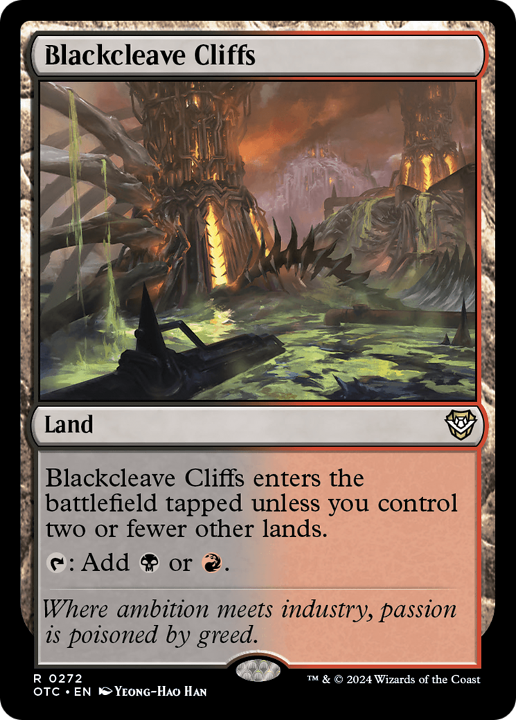 {R} Blackcleave Cliffs [Outlaws of Thunder Junction Commander][OTC 272]