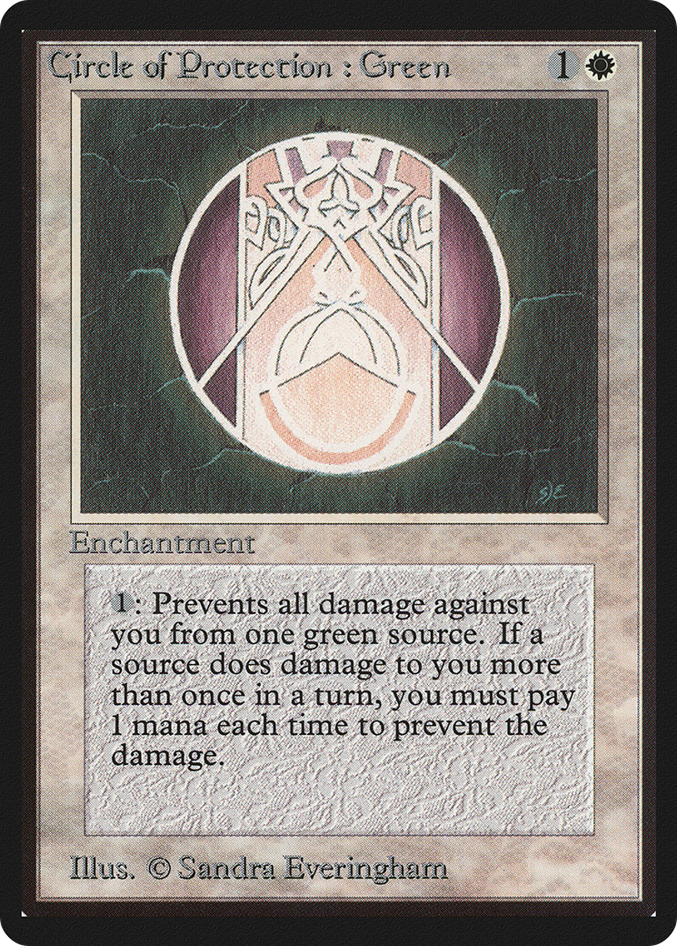 {C} Circle of Protection: Green [Beta Edition][LEB 012]