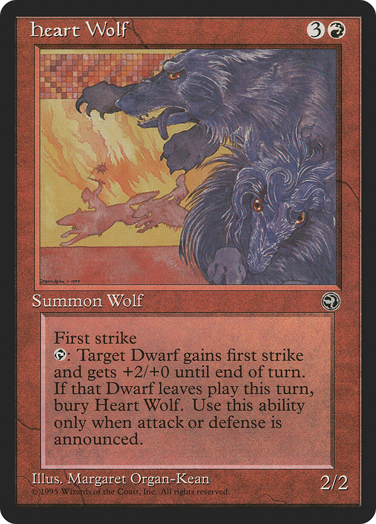 {R} Heart Wolf [Homelands][HML 075]