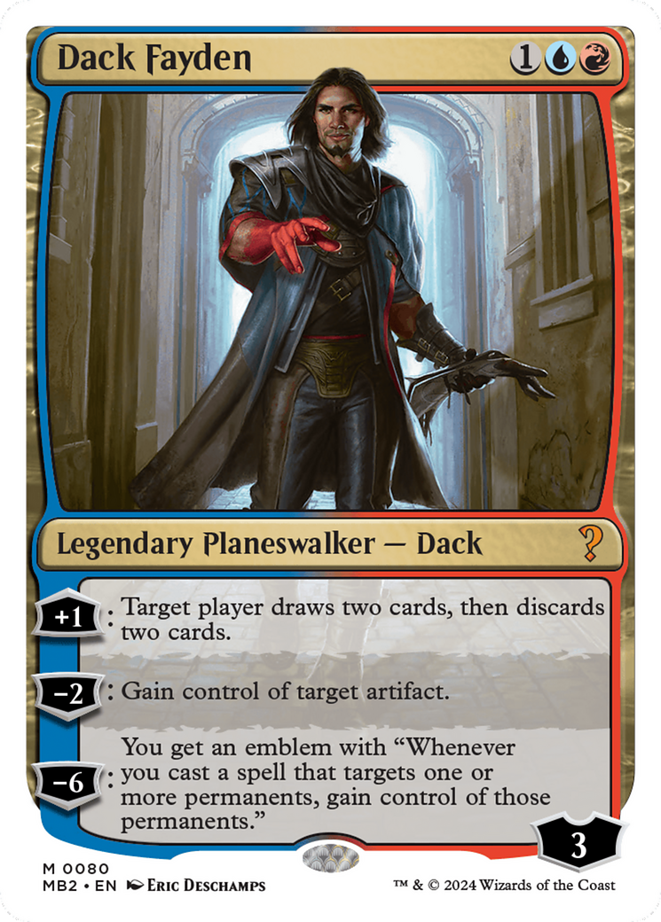 {R} Dack Fayden (White Border) [Mystery Booster 2][MB2 080]