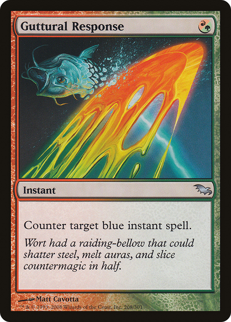 {C} Guttural Response [Shadowmoor][SHM 208]