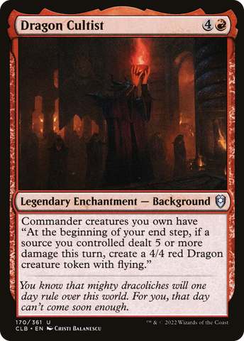 {C} Dragon Cultist [Commander Legends: Battle for Baldur's Gate][CLB 170]