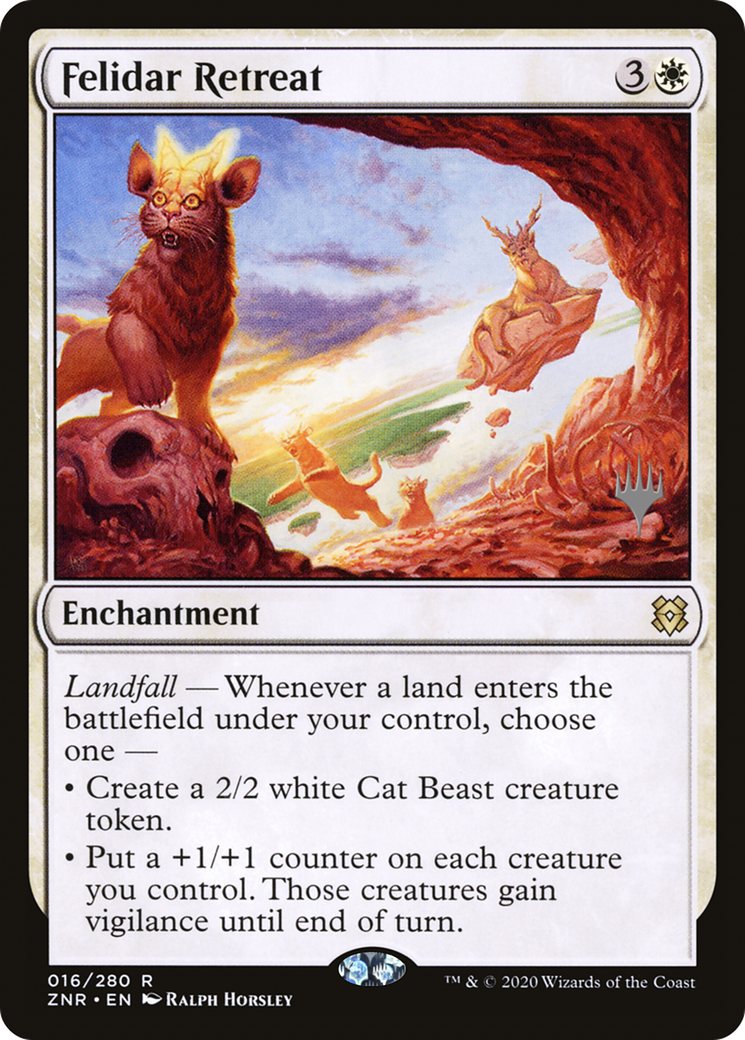 {R} Felidar Retreat (Promo Pack) [Zendikar Rising Promos][PP ZNR 016]