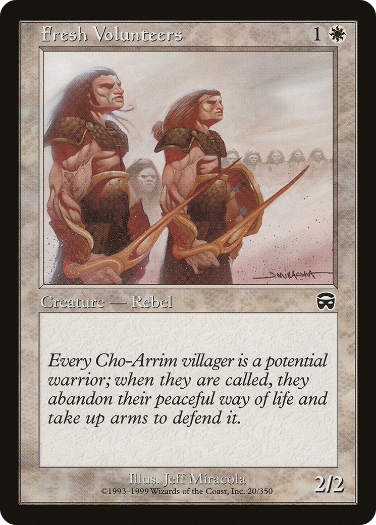 {C} Fresh Volunteers [Mercadian Masques][MMQ 020]