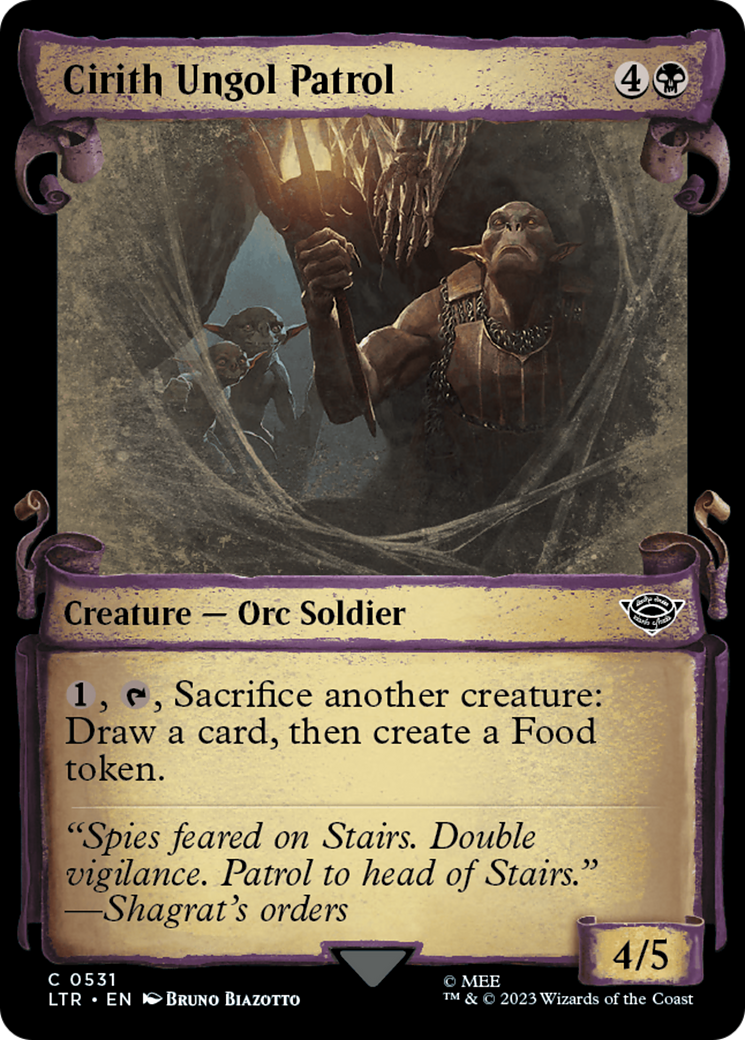 {C} Cirith Ungol Patrol [The Lord of the Rings: Tales of Middle-Earth Showcase Scrolls][LTR 531]