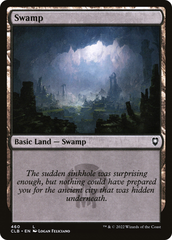 {B}[CLB 460] Swamp (460) [Commander Legends: Battle for Baldur's Gate]