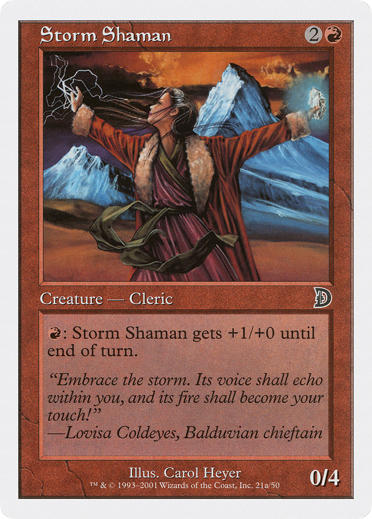 {C} Storm Shaman (Female) [Deckmasters][DKM 21A]