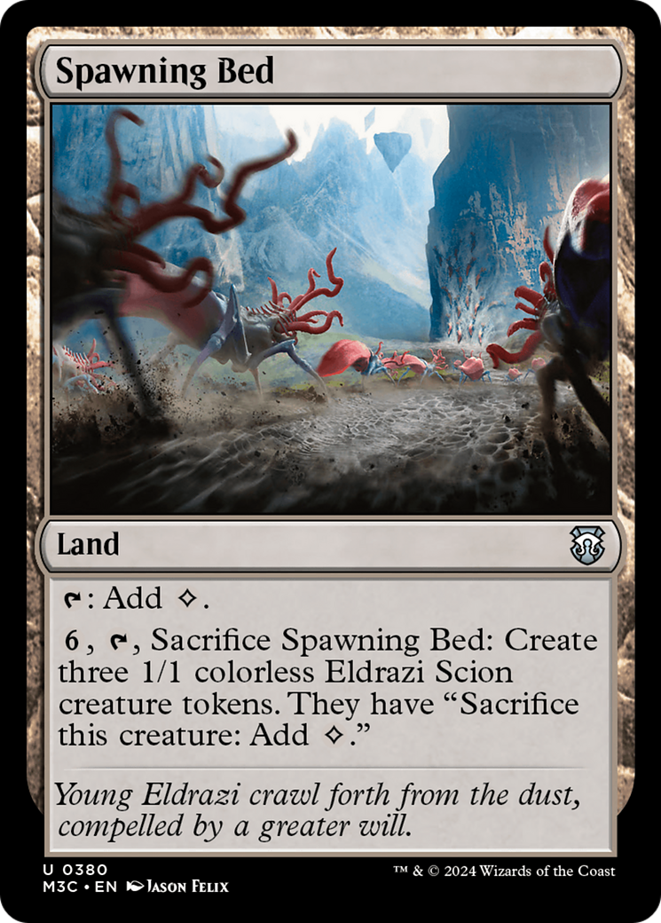 {C} Spawning Bed (Ripple Foil) [Modern Horizons 3 Commander][RPF M3C 380]