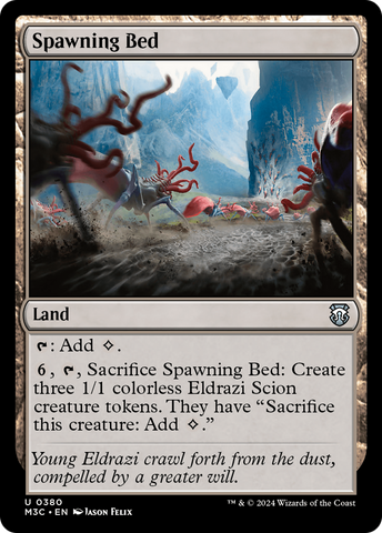 {C} Spawning Bed (Ripple Foil) [Modern Horizons 3 Commander][RPF M3C 380]