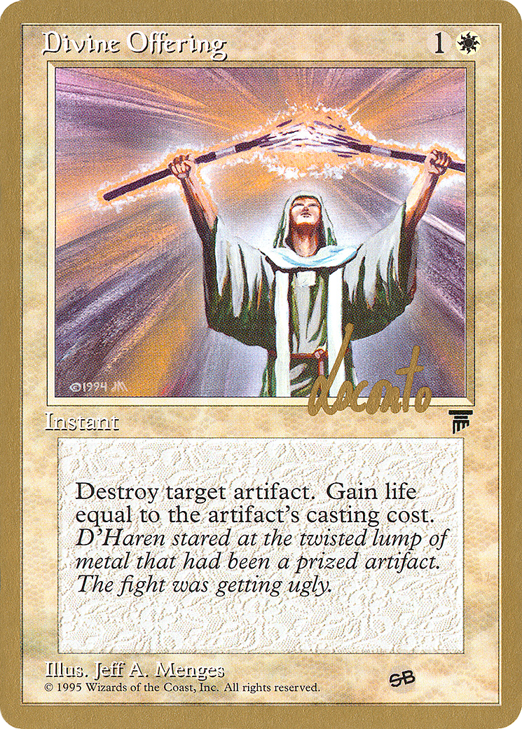 {C} Divine Offering (Michael Loconto) (SB) [Pro Tour Collector Set][GB PTC ML6SB]