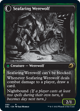 {R} Suspicious Stowaway // Seafaring Werewolf [Innistrad: Double Feature][DBL 080]