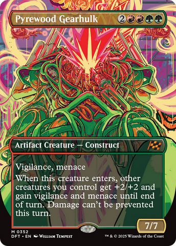 {@R} Pyrewood Gearhulk (Borderless) [Aetherdrift][DFT 352]