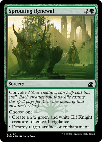 {C} Sprouting Renewal [Ravnica Remastered][RVR 157]
