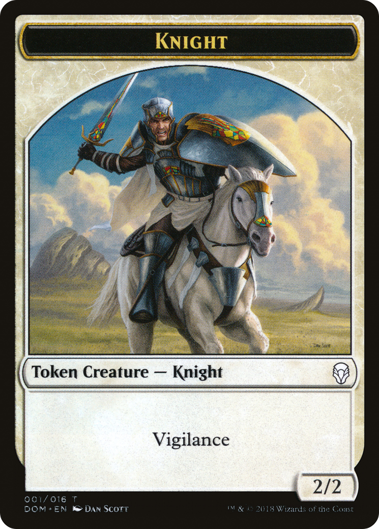 {T} Knight Token (001/016) [Dominaria Tokens][TDOM 001]