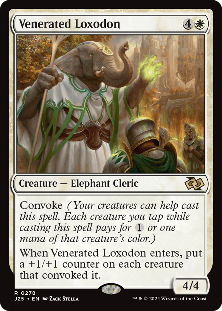 {R} Venerated Loxodon [Foundations Jumpstart][J25 278]