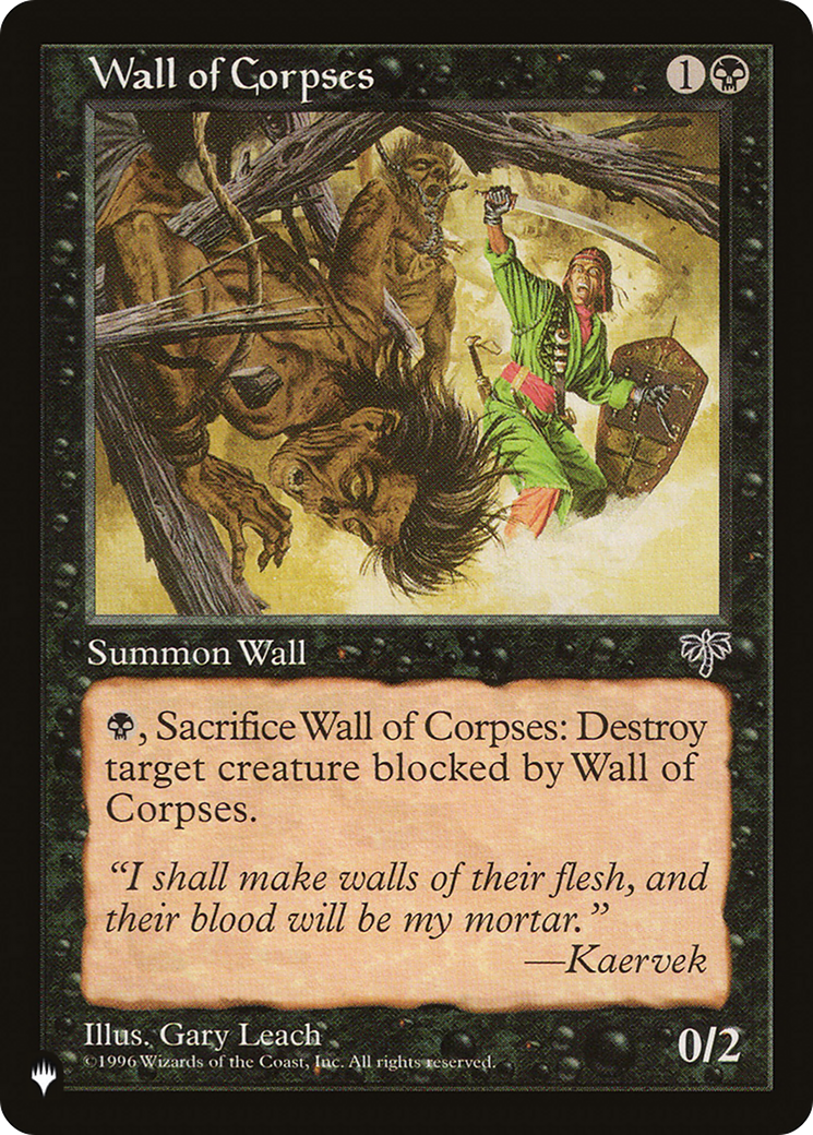 Wall of Corpses [LIST ]