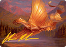 {A} Adult Gold Dragon Art Card (Gold-Stamped Signature) [Dungeons & Dragons: Adventures in the Forgotten Realms Art Series][GS AAFR 058]