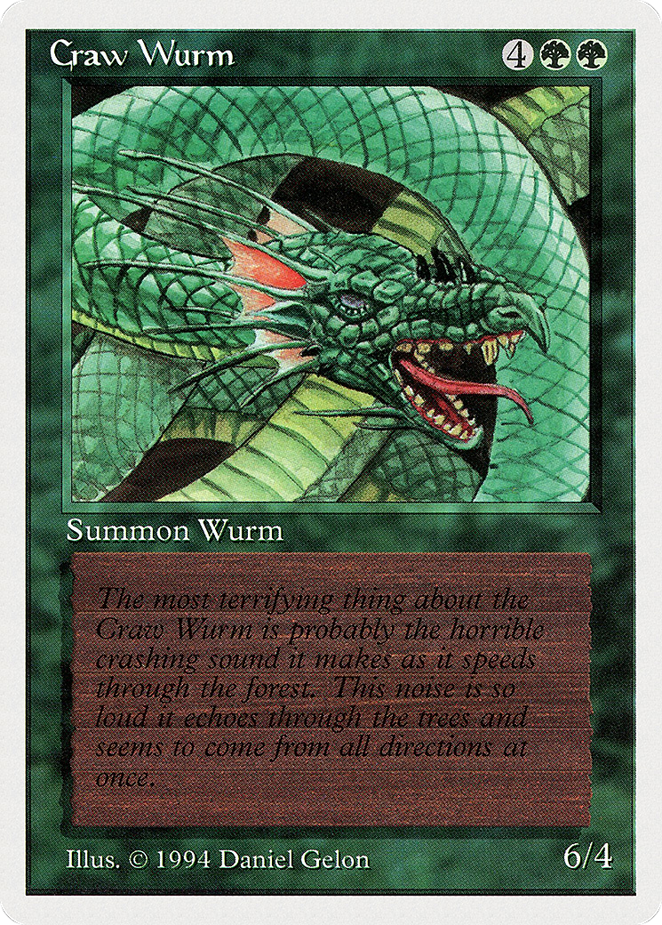 {C} Craw Wurm [Summer Magic / Edgar][SUM 190]