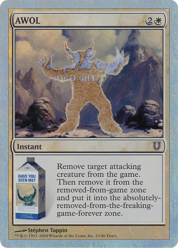 {C} AWOL (Alternate Foil) [Unhinged][AA UNH 002]