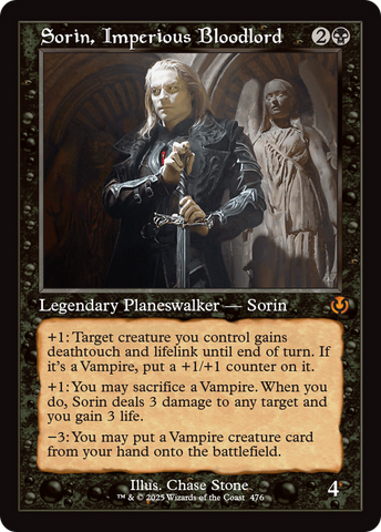 {R} Sorin, Imperious Bloodlord (Retro Frame) [Innistrad Remastered][INR 476]