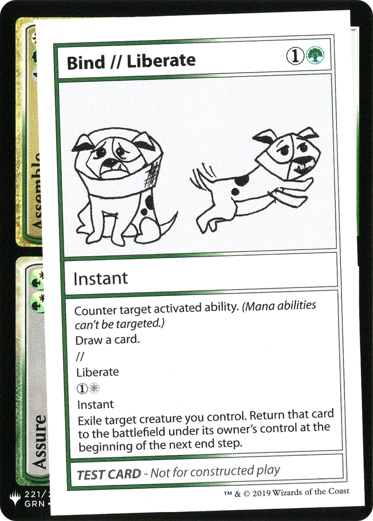 {R} Bind // Liberate [Mystery Booster Playtest Cards][CON CMB1 088]