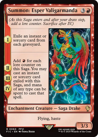 {R} Summon: Esper Valigarmanda [FINAL FANTASY Commander][FIC 060]