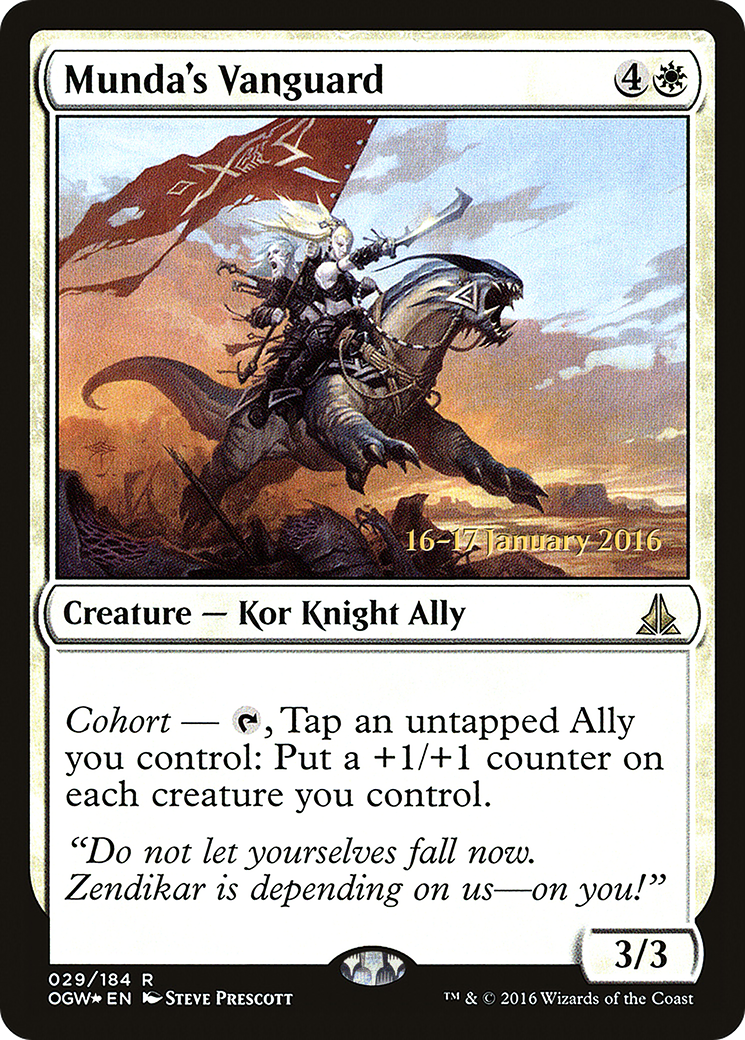 {R} Munda's Vanguard [Oath of the Gatewatch Prerelease Promos][PR OGW 029]